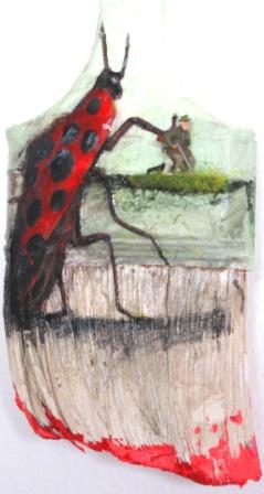 Pinselobjekt 8x20cm